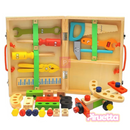 Caixa de Ferramentas de Madeira Criativa