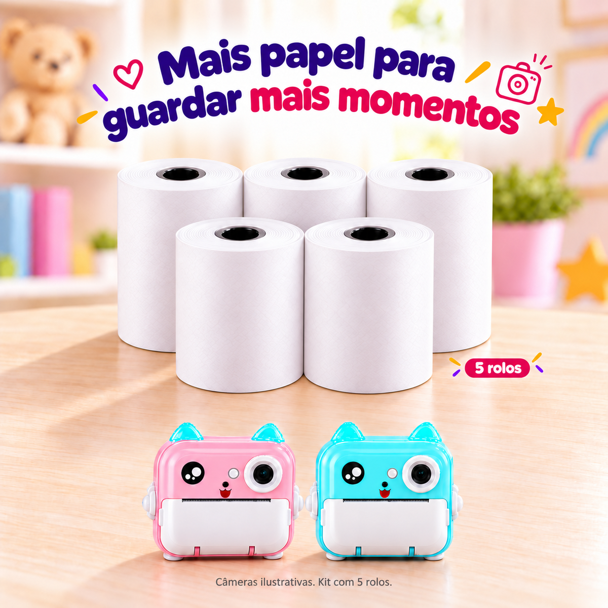 Câmera InstaKids — Impressão Instantânea