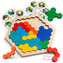 Quebra Cabeça Infantil Hexagonal