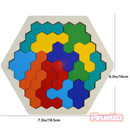 Quebra Cabeça Infantil Hexagonal